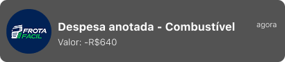 Despesa anotada - Combustível