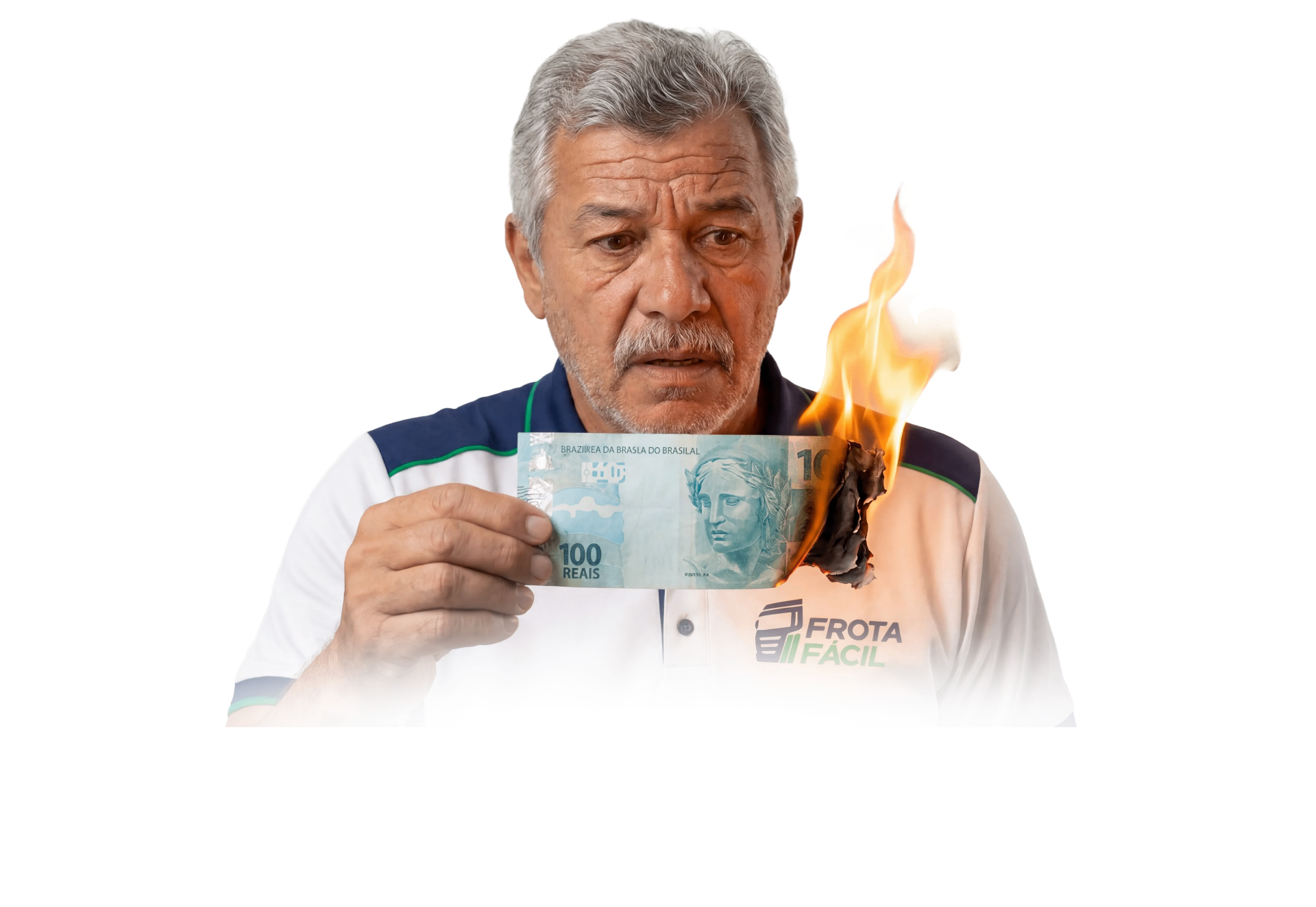 Gestor de frota preocupado com perdas financeiras